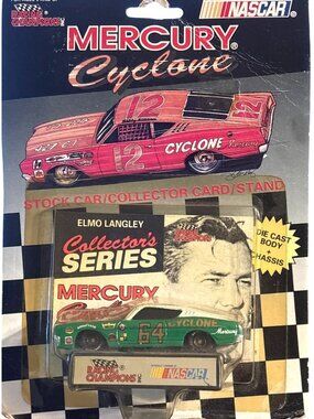Vintage Die Cast Racing Champions Mercury Cyclone 1969 Elmo Langley 64 Stock Car